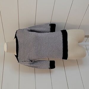 KAREN SCOTT petite small sweater 1/2 sleeve bateau (boat) neck